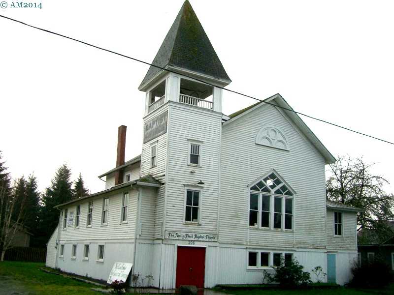 The Baptist Church in Amity, Oregon dates from 1858.